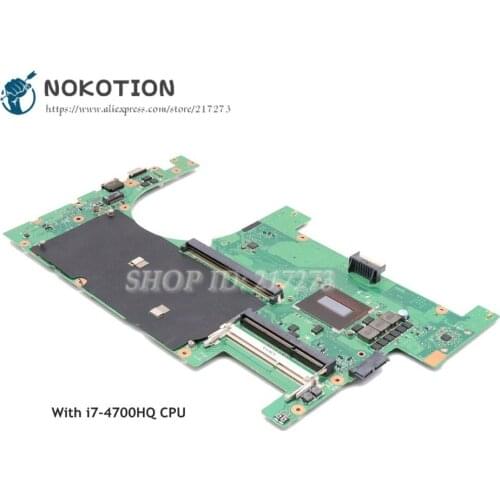 NOKOTION Laptop Motherboard For ASUS G750JS G750JM MAIN BOARD i7-4700HQ CPU 2D screen 60NB04J0-MB1030