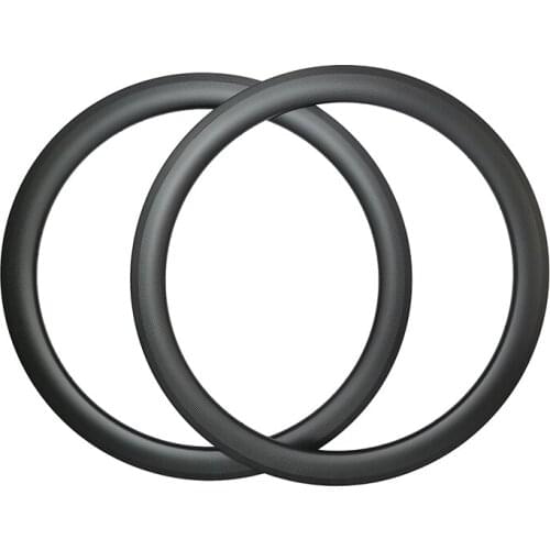 700C ultralight 430g gravel bike clincher tubeless 50mm deep rim brake carbon road rims 25mm wide UD 3K 12K basalt brake track