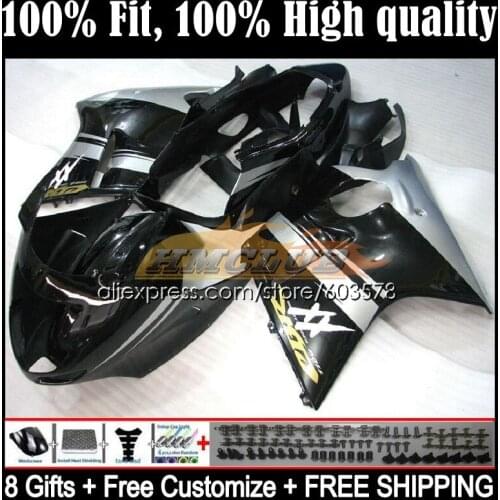 Blackbird For HONDA CBR1100XX 02 03 04 05 06 07 29CL.77 CBR1100 CBR 1100 XX 1996 1997 1998 1999 2000 2001 Fairings Black silver