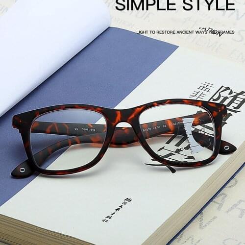 CLARA VIDA Anti Blue Light Progressive Multifocal See Near and Far Women Men Retro Reading Glasses +1.0 +1.5 +2.0 To +4.0