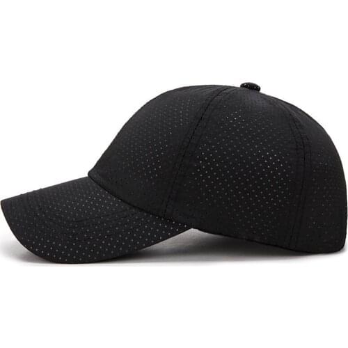 Pure Color Mesh Unisex Adjustable Baseball Cap Quick-drying Ventilation Sun Hat New Popular Golf Cap Hip Hop Cap