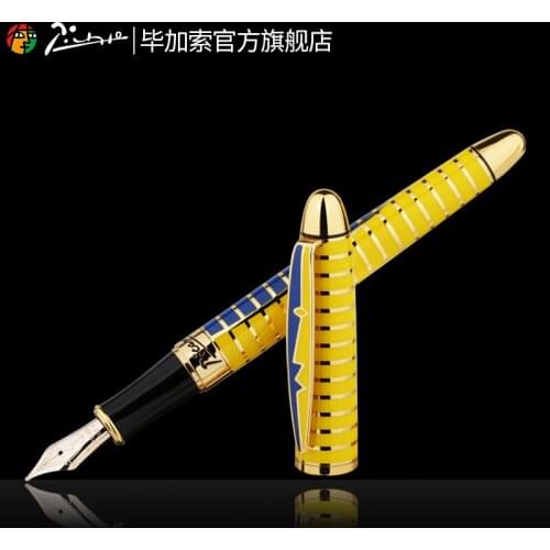 Pimio Fountain Pen PS-81 Luxury High-End 0.5MM Fountain Pens Black/Blue/Gold Waltz of the Flowers For Business Meeting Traveling