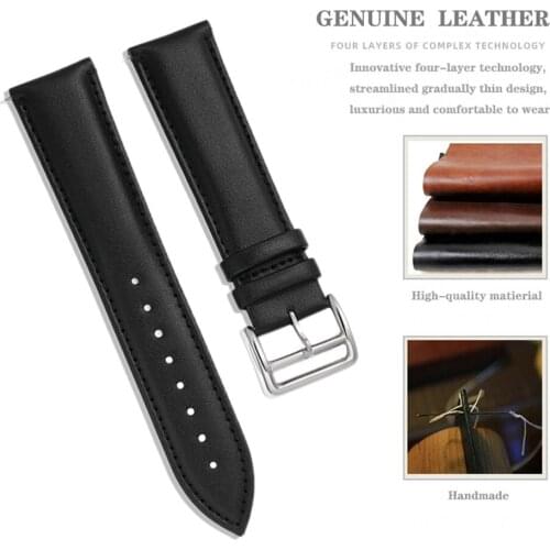 For Samsung Galaxy Watch 42mm 46mm Genuine Leather Strap Waterproof Sports Watchbands For Huawei Watch 2 3 Bracelet Accessories