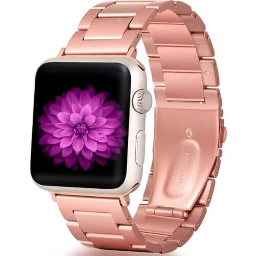 For Apple Watch stainless steel strap 38 40mm series SE 6 5 4 3 2 1 For Apple iwatch 5 40 44mm metal bracelet watch accessory