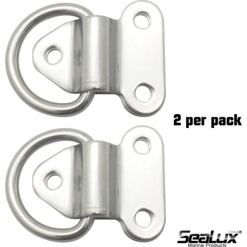 Sealux Folding Pad eye Pair Marine grade Stainless steel for Boat Yacht Marine accessory