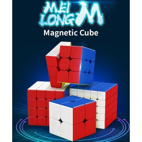 MoYu Meilong M Magnetic Magic Cube Speed Professional Toy For adults Anti-stress Cubo Magico 2x2 3x3 4x4 5x5 Cubes For Children