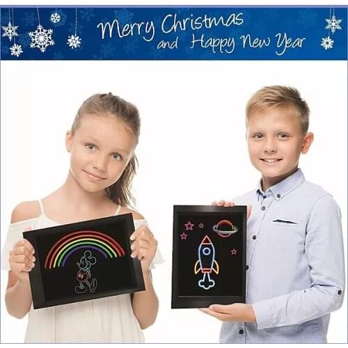 Erasable Tracing Board Light Board Light up Drawing Tablet Change 16 LED Colors lights by pressing on Touch Button Customized