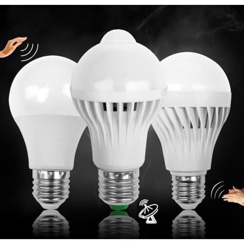 PIR Motion Sensor LED Bulb E27 Lamp 3W 5W 7W 9W 12W 110V 220V Led Light Induction Bulb Stair Hallway Night Light Corridor Lamps