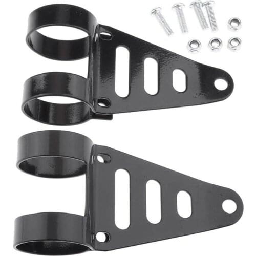 Universal 41-43mm Motorcycle Headlight Brackets Head Light Lamp Holder