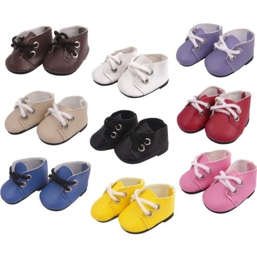 Adorable PU American Doll Shoes Making for Mellchan 14.5in Clothes Accessory
