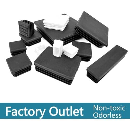 10Pcs Steel square pipe plug Plastic Furniture Leg hole dust cover Chair Blanking End plug Anti Slip Feet Protector Pad Hardware