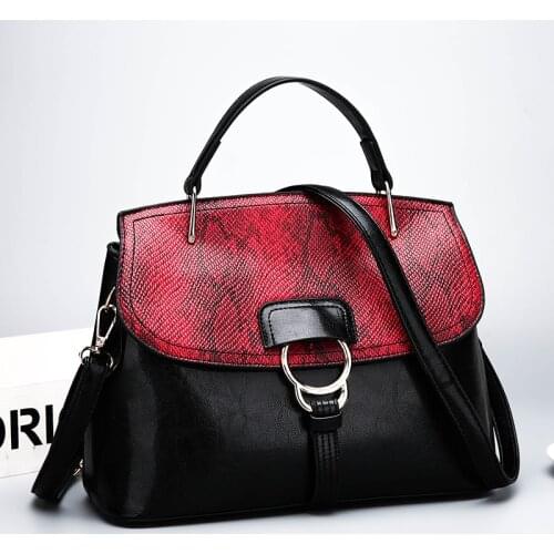 New Luxury Handbags Women Bags Designer Crossbody Bags Female Serpentine Leather Handbag Ladies Shoulder Bag Tote Retro Handbag
