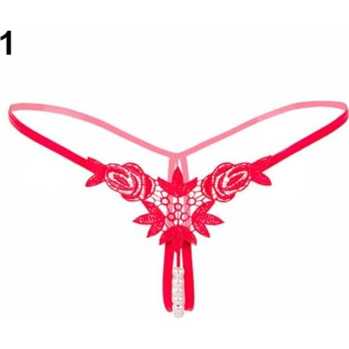 Women Sexy Thongs Strap G-string V-string Panties Lace Flower Underwear Briefs