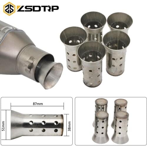 ZSDTRP 51MM Universal Motorcycle Exhaust Can Muffler Insert Baffle DB Killer Silencer Easy Installation No Tools Required