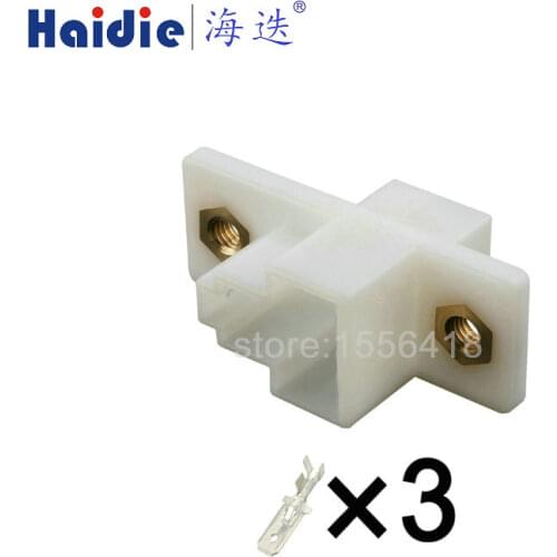Free shipping 5sets 3pin plastic electric auto housing plug wire harness male connector