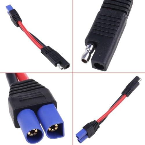 1pc 10 AWG SAE To EC5 Male Plug Connector To SAE Power Automotive Adapter Cable Wire SAE To EC5 Female Plug Connector Features
