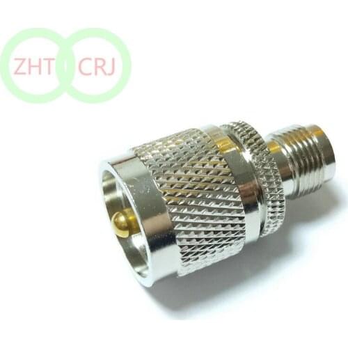 Brass PL259 UHF Male PL-259 Jack to TNC Female Plug RF Coaxial Straight Adapter Wire adapter Connector