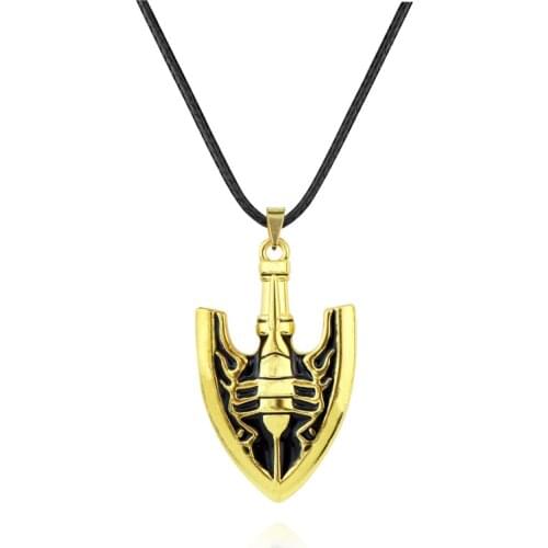 1 Pcs Cartoon Anime Jojo Bizarre Adventure Necklaces Cosplay Kujo Jotaro Arrow Metal Pendant Rope Chain Necklace Figure Toys