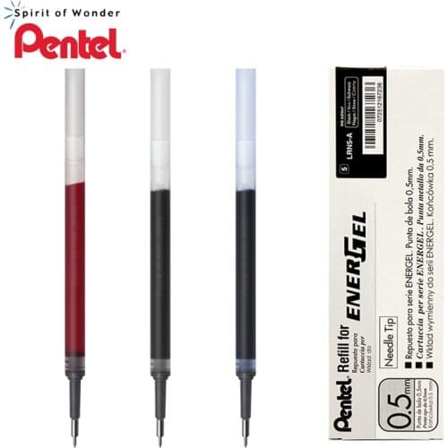 10PCS Pentel Energel X REFILL Needle Tip LRN5 Gel Ink Refill 0.5 mm fit for BLN75/105 Classic color signature office