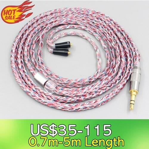 16 Core Silver OCC OFC Mixed Braided Cable For Westone W40 W50 W60 UM10 UM20 UM30 UM40 UM50 Pro Earphone LN007575