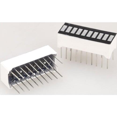 2 PCS 10 Segment Digital Red LED Bar Graph Display Ultra Bright