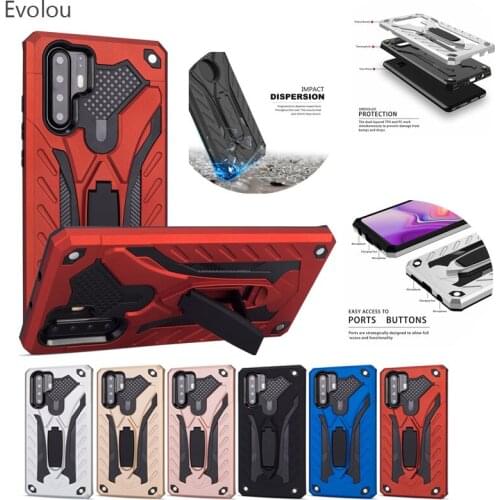 2 in 1 Anti-knock Armor Case for Huawei P30 P20 Pro Y7 Y6 Prime 2019 P Smart Z Mate 20 P30 Lite Shockproof Rugged Impact Cover