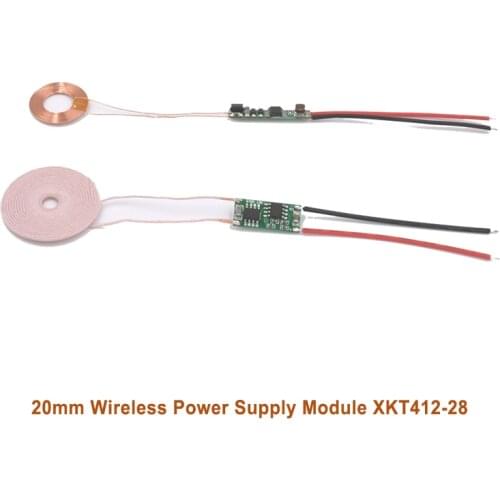 20mm Small Coil Receiving 300mA High Current Wireless Charging Wireless Power Supply Module