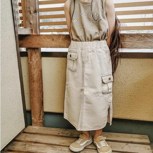 2021 Wholesale New Girls Skirt Summer Cotton Fashion Girls Skirts 2-8 years CY794