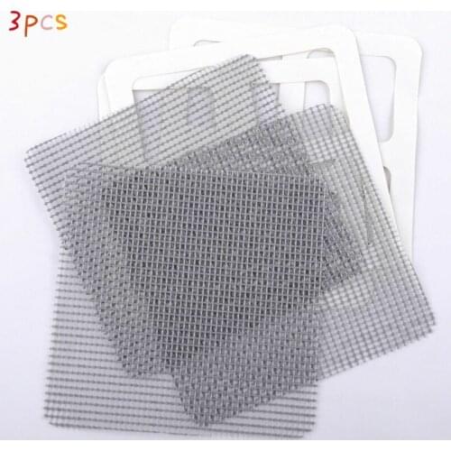 3pcs Fly Screen Patches 10cm Insect Repellent Mesh Grid Patch Repair NEW