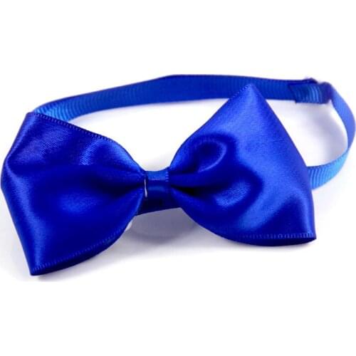 300PCS / LOT Single Bow Tie With Adjustable Collar For Pet Dog Tie Collar Dog Cat Necklace Adjustable Strap