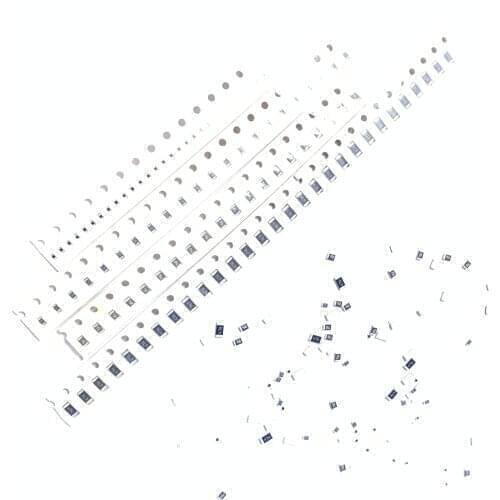500Pcs/Lot/ 0402 0603 0805 1206 5%J 1%F SMD Resistor Kit Assorted Kit 0R 1R 1.8R 18R 180R 5K1 1.8K 18K 180K 1.8M Each 50 pcs