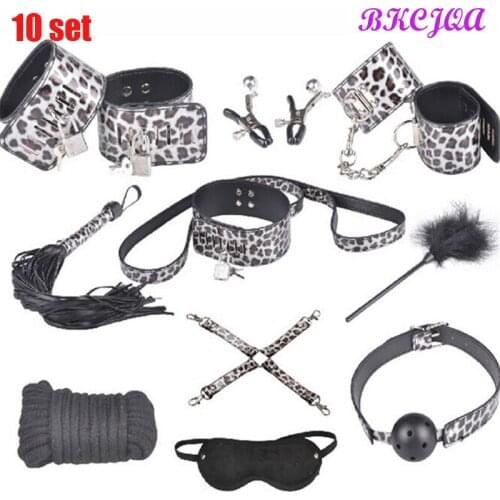 Sex Toys for Couples Exotic Accessories SM Games Nylon Sex Bondage Set Sexy Lingerie Handcuffs Whip Rope Adult joe exotic