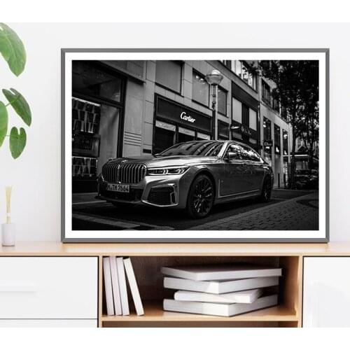 European Handsome Car Vintage Poster Retro Prints Canvas Painting On The Wall Modern Nordic Home Decoration Living Room Pictures