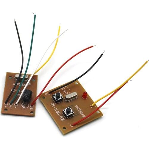 1set 2CH 2.4G Remote Transmitter & Receiver Board Kit with ANT Antenna For DIY RC Car Boat Remote Control Toy Parts