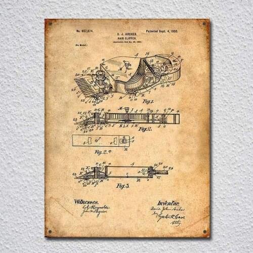 Hair Clipper Barber Shop Sign Retro Metal Tin Sign Plaque Poster Wall Decor Art Shabby Chic Gift