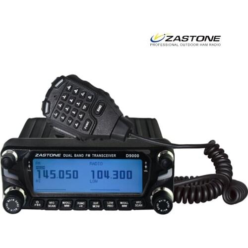 Zastone ZT-D9000 Mobile Radio 512-Channel 50W LCD Screen VHF/UHF Dispaly Mobile Ham Radio AM FM Air band Receiver Relay Station