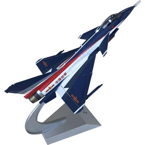 1/48 Scale Alloy Fighter Chinese Air Force J-10 Vigorous Dragon Firebird Aircraft Model Toys Gift for Collection Decoration