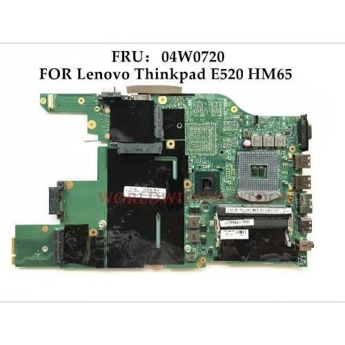Wholesale high quality FRU:04W0720 FOR Lenovo Thinpad E520 Laptop Motherboard HM65 PGA988B DDR3 100% Fully Tested