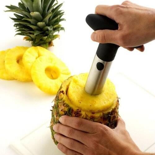 Stainless Steel Pineapple Peeler Shredder Slicer Peeler Simple Peeling Blade Fruit Vegetable Knife Gadget Kitchen Tool