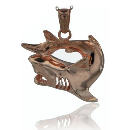 Shark Necklace 925 Sterling Silver Sea Animal Ocean Charm Bridesmade Nautical Gift