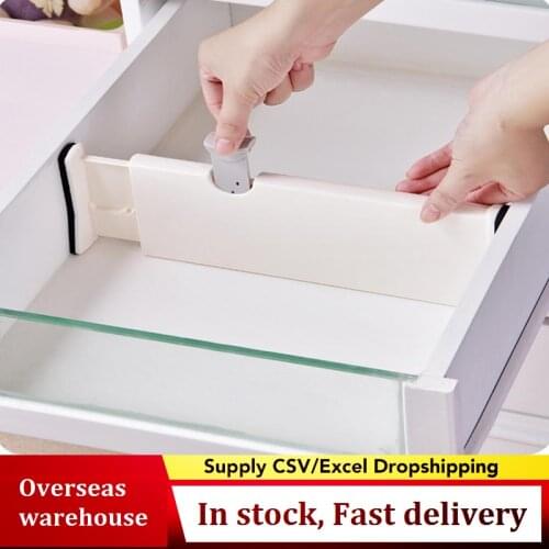 Plastic Adjustable Drawer Devider Retractable Storage Dividers for drawers Divider Grid Household Necessities Space-Saving