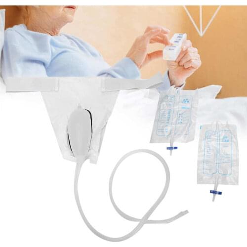 Adult Diapers Female Male Urine Collection Bag Aged Atrophy Urine Reusable Silicone Urinal for Women Elderly Bedridden Patients