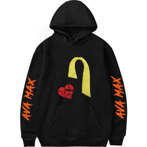 Ava Max Funny Printing Women Men Hoodies Sweatshirt Streetwear Hoodie Cotton Oversized Long Sleeve Sweatshirt Pullover Hoody