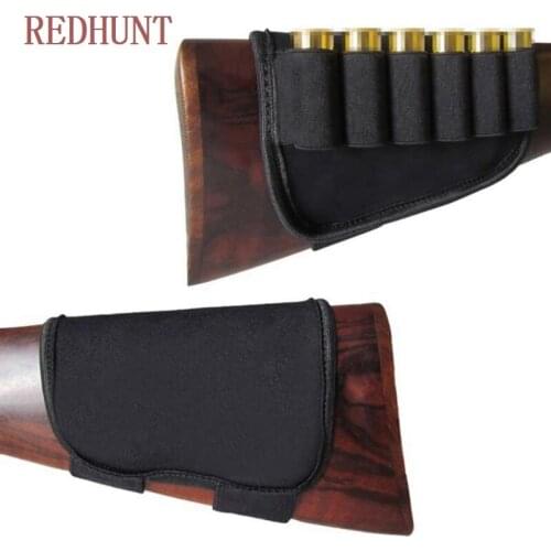 Tactical Shotgun Buttstock Ammo Holder Portable 6 Round 12/ 20 Gauge Molle Magazine Mag Pouch Cartridges Holder