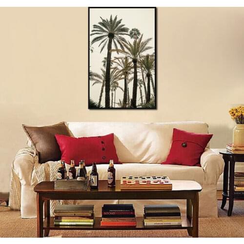 Tropical Coconut Trees Scenery Canvas Painting Wall Art Plant Landscape Wallpaper Prints Posters Living Room Corridor Decoration