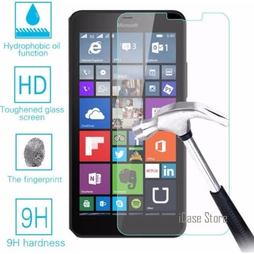 9H Hardness Tempered Glass For Microsoft Nokia Lumia 640XL LTE Dual SIM 640 XL Screen Protector Explosion-Proof Film