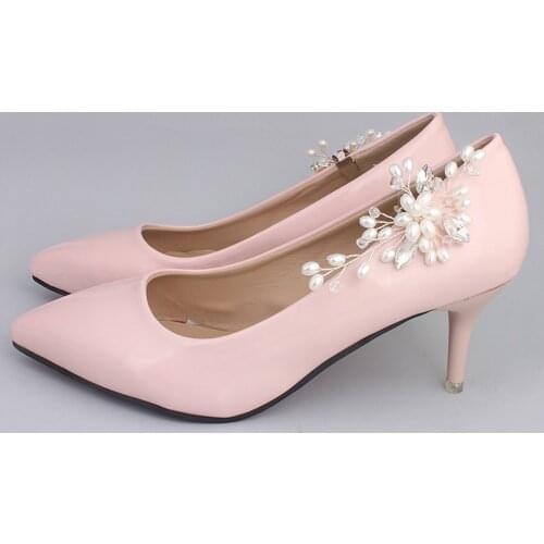 2 Pieces Rhinestones Shoes Decorations Crystal Wedding Party Decorative Shoe Clips