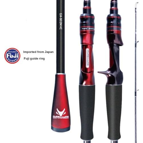 Kingdom Fishing Rod Ultralight 1.98/2.13/2.16/2.26/2.28/2.33/2.43M 2 Section L/ML/M/MH Power Fuji Guide Rings Carbon Casting Rod