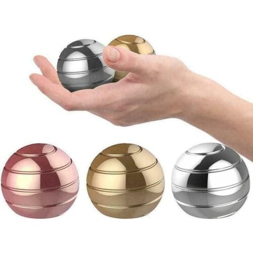 Gyroscope Ball Rotating Spherical Gyroscope Kinetic Fidget Toy for adult/kid Optical Illusion Flowing Finger Toy Spinning Toy