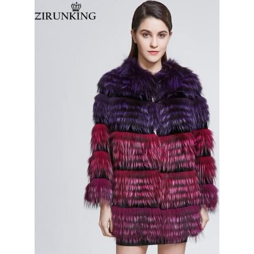 ZIRUNKING Fur Coats
